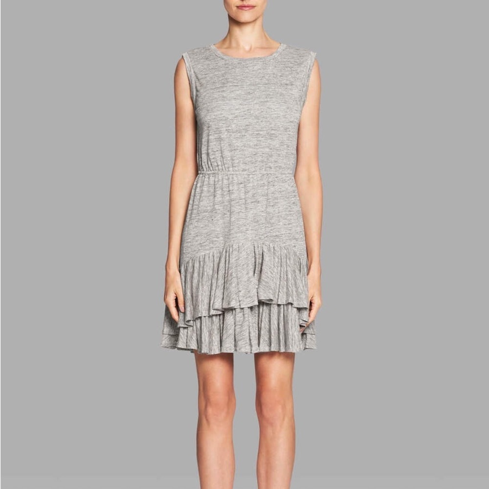 NWT Rebecca Taylor Linen Ruffle Mini Dress